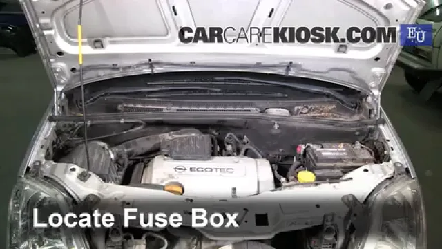 2003 Opel Meriva SE Cosmo 1.6L 4 Cyl. Fusible (motor) Cambio